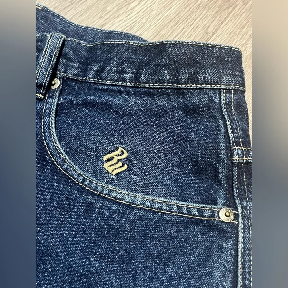 Y2K Rocawear denim blue jeans vintage grunge carpenter 36X34 men’s pants - Picture 7 of 9
